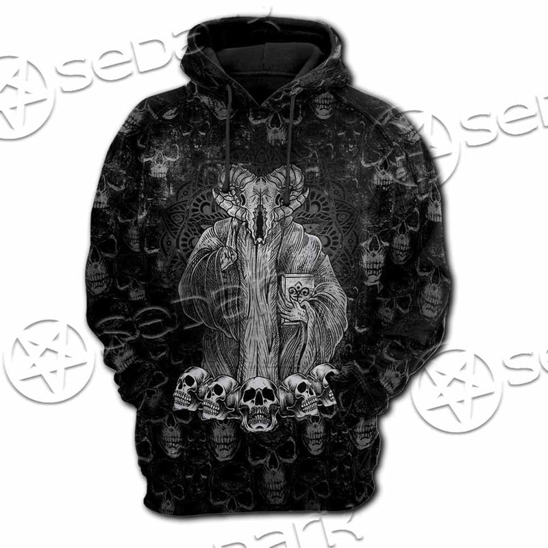 Baphomet Satanic Head SED-1143 Hoodie & Zip Hoodie Raglan