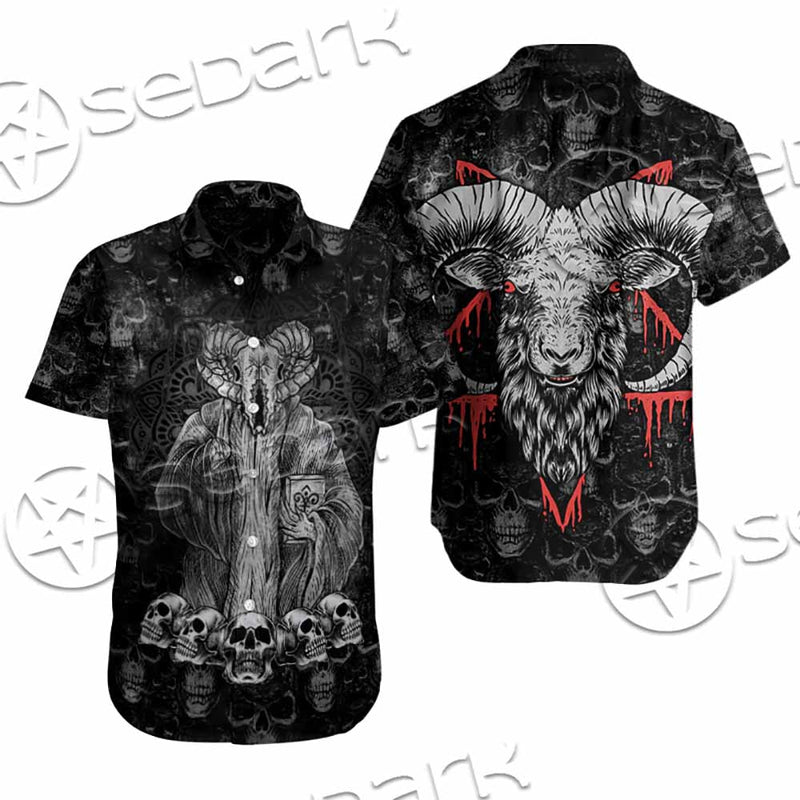 Baphomet Satanic Head SED-1143 Shirt Allover