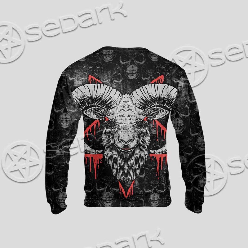 Baphomet Satanic Head SED-1143 Unisex Sweatshirt