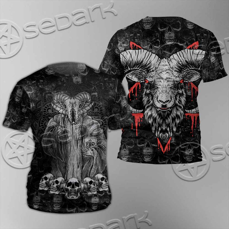 Baphomet Satanic Head SED-1143 Unisex T-shirt
