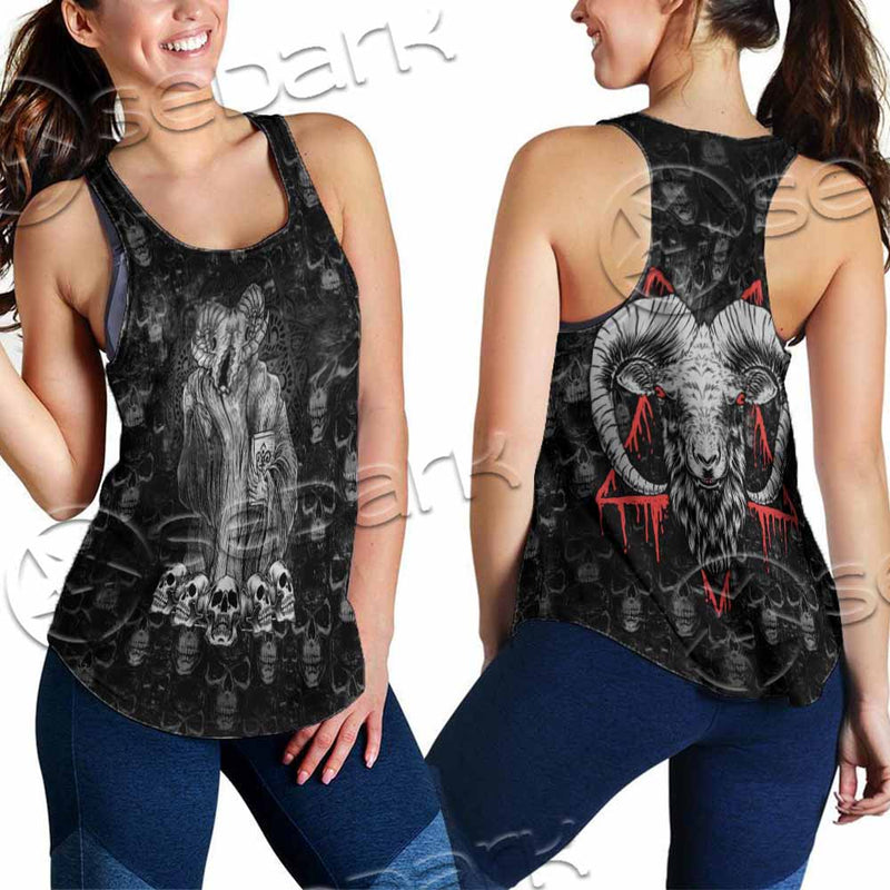 Baphomet Satanic Head SED-1143 Women Tank Top
