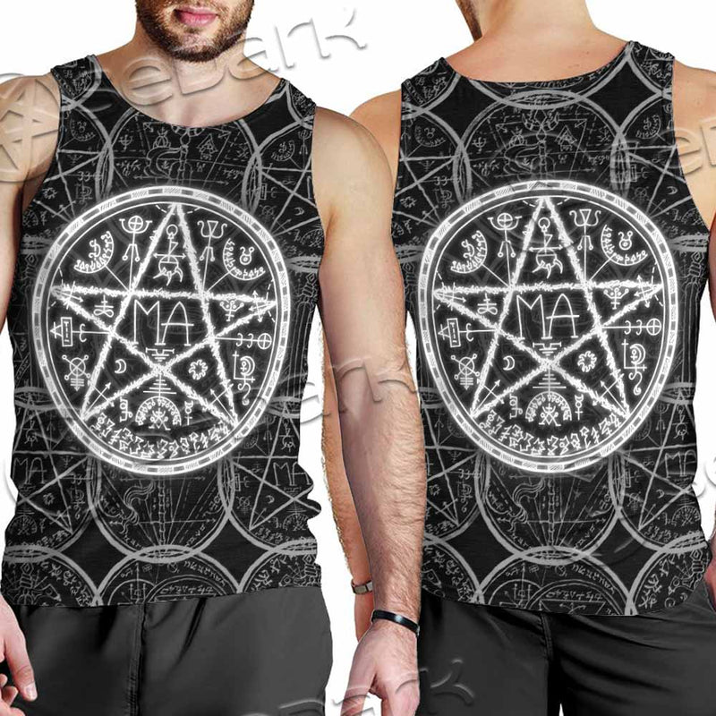 Fantasy Symbols And Pentagram SED-1144 Men Tank-tops