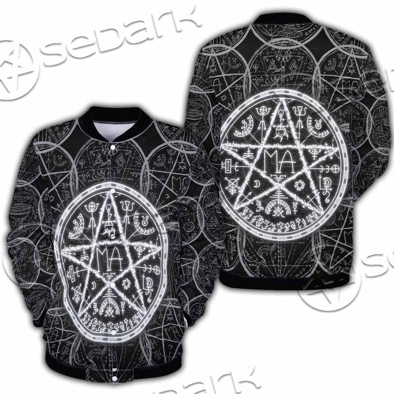 Fantasy Symbols And Pentagram SED-1144 Button Jacket