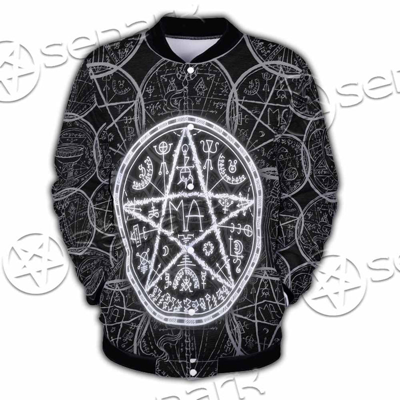 Fantasy Symbols And Pentagram SED-1144 Button Jacket