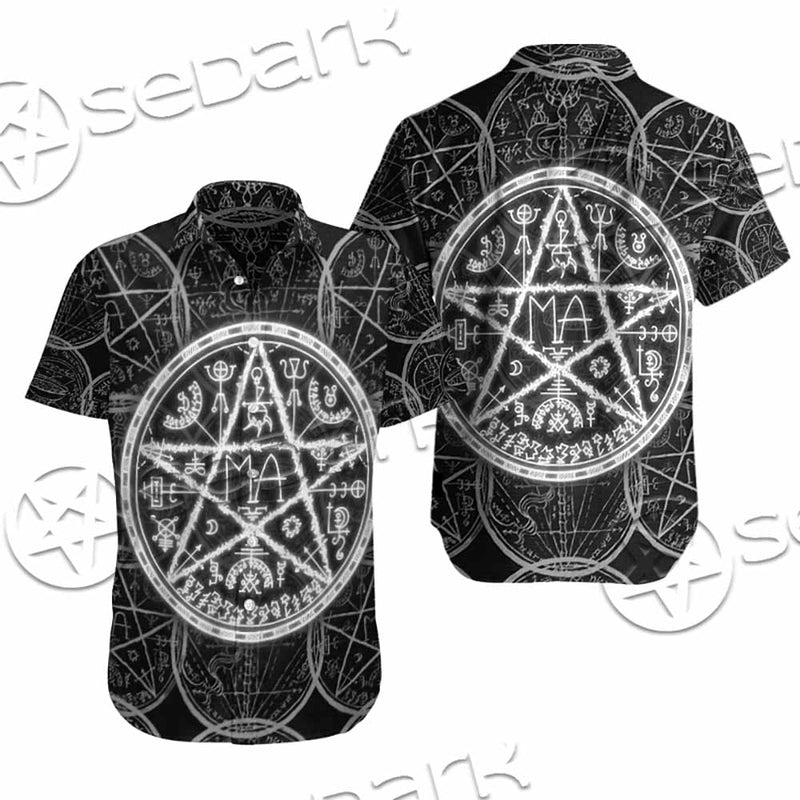 Fantasy Symbols And Pentagram SED-1144 Shirt Allover