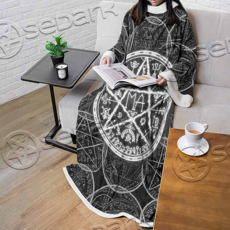 Fantasy Symbols And Pentagram SED-1144 Sleeved Blanket