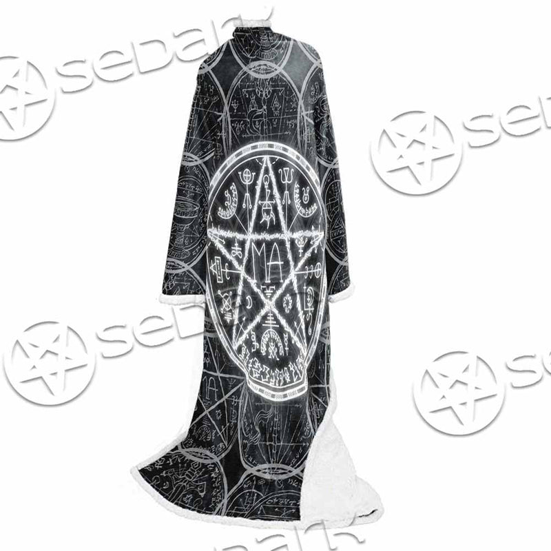 Fantasy Symbols And Pentagram SED-1144 Sleeved Blanket