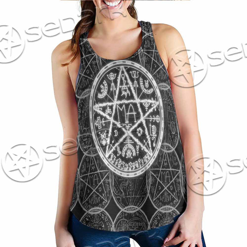 Fantasy Symbols And Pentagram SED-1144 Women Tank Top