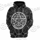 Fantasy Symbols And Pentagram SED-1144 Hoodie & Zip Hoodie Raglan
