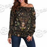 Gothic Magic Witchcraft SED-1149 Off Shoulder Sweaters