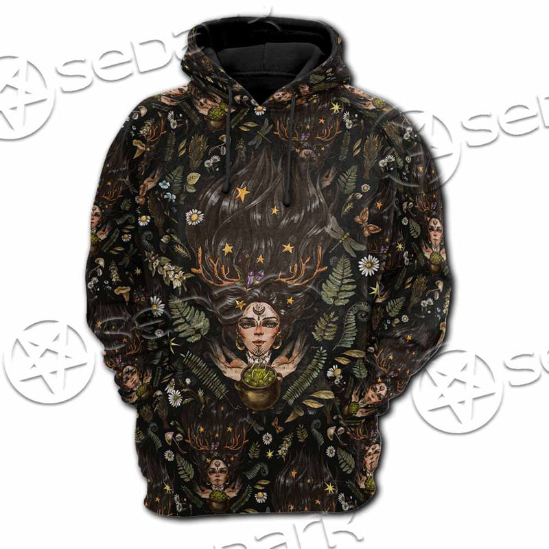 Gothic Magic Witchcraft SED-1149 Hoodie & Zip Hoodie Raglan