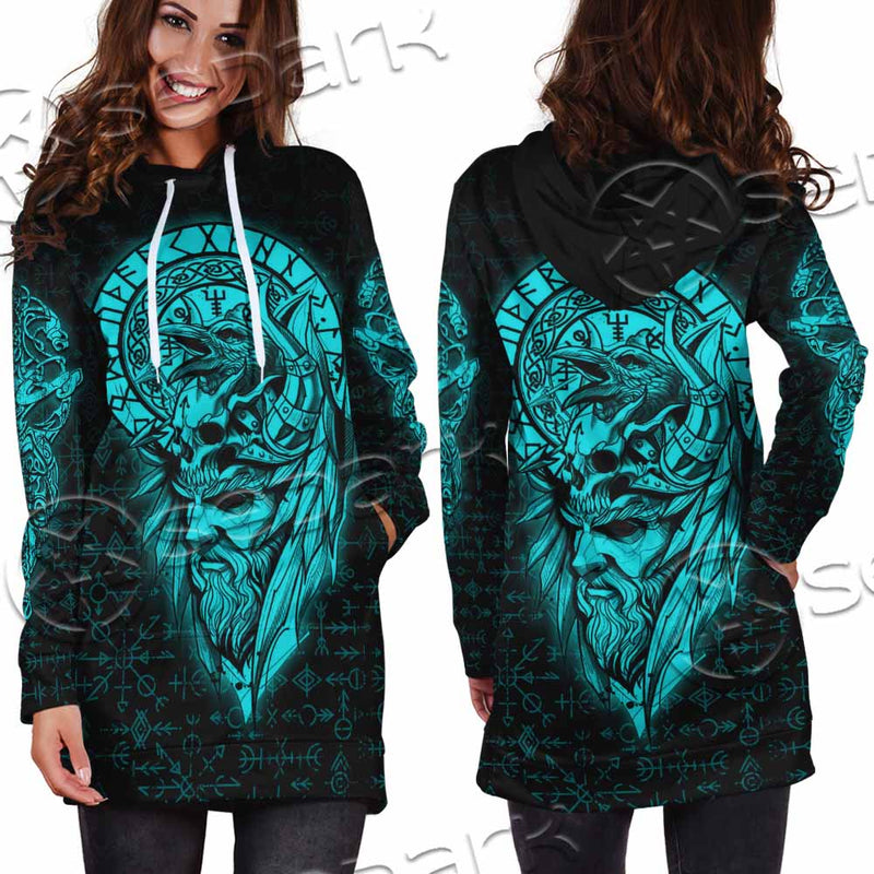 Runes Viking SED-1151 Hoodie Dress