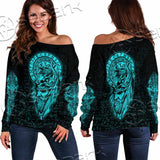 Runes Viking SED-1151 Off Shoulder Sweaters