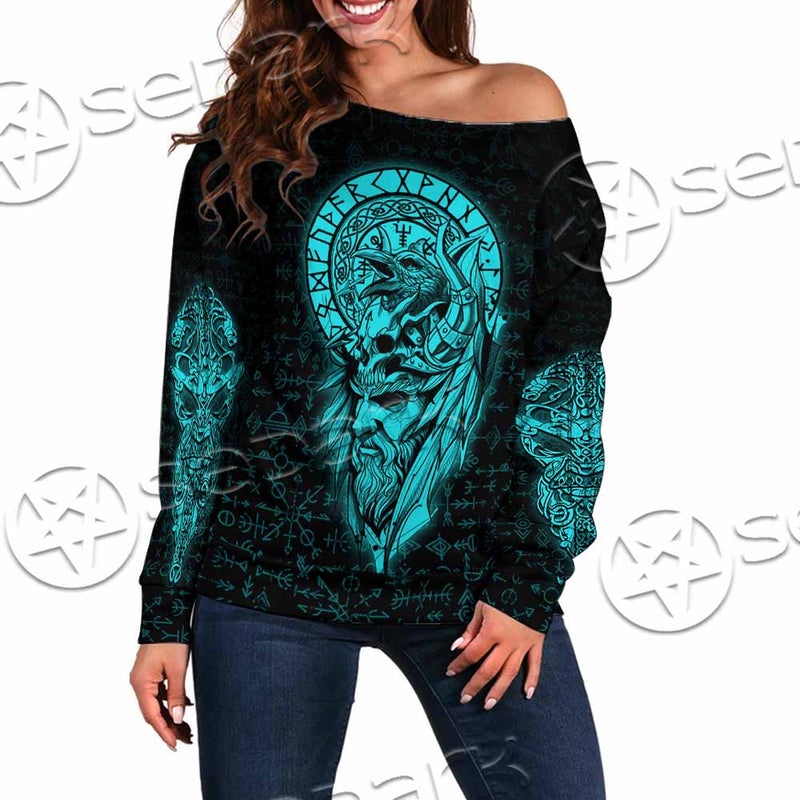 Runes Viking SED-1151 Off Shoulder Sweaters