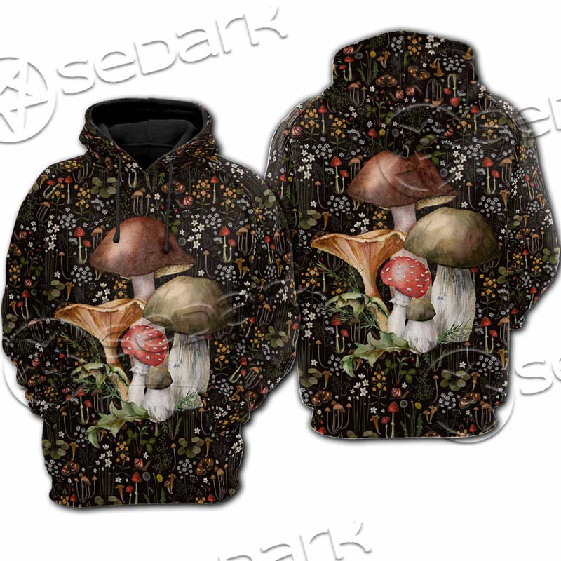 Mushroom Botanical SED-1154 Hoodie & Zip Hoodie Raglan