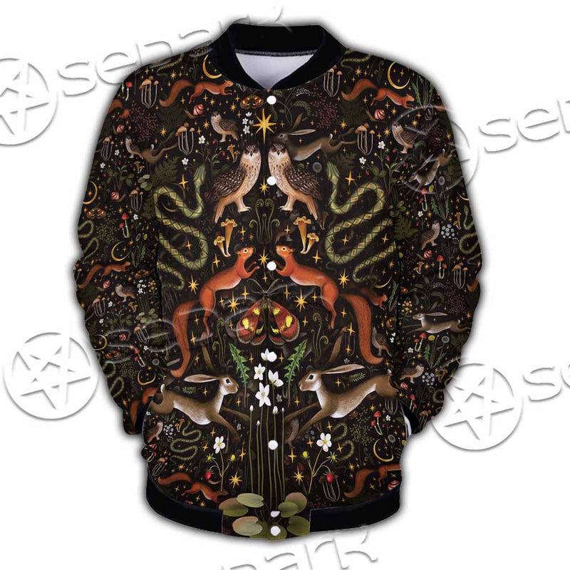 Botanical Garden Plants SED-1155 Button Jacket
