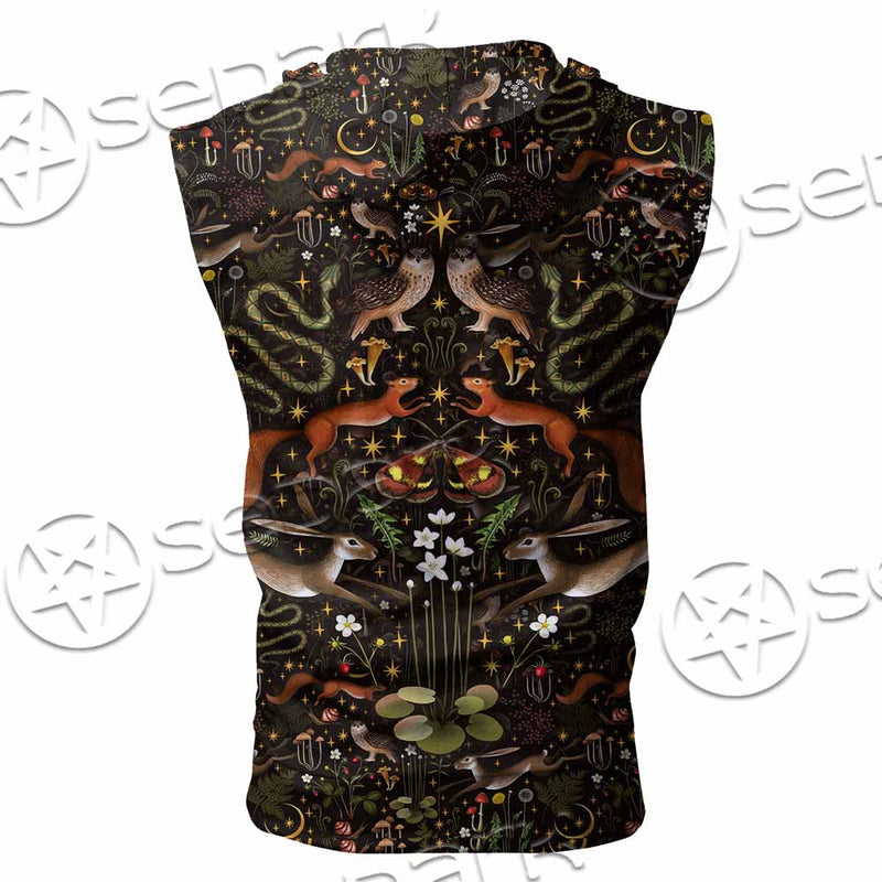 Botanical Garden Plants SED-1155 Zip Sleeveless Hoodie