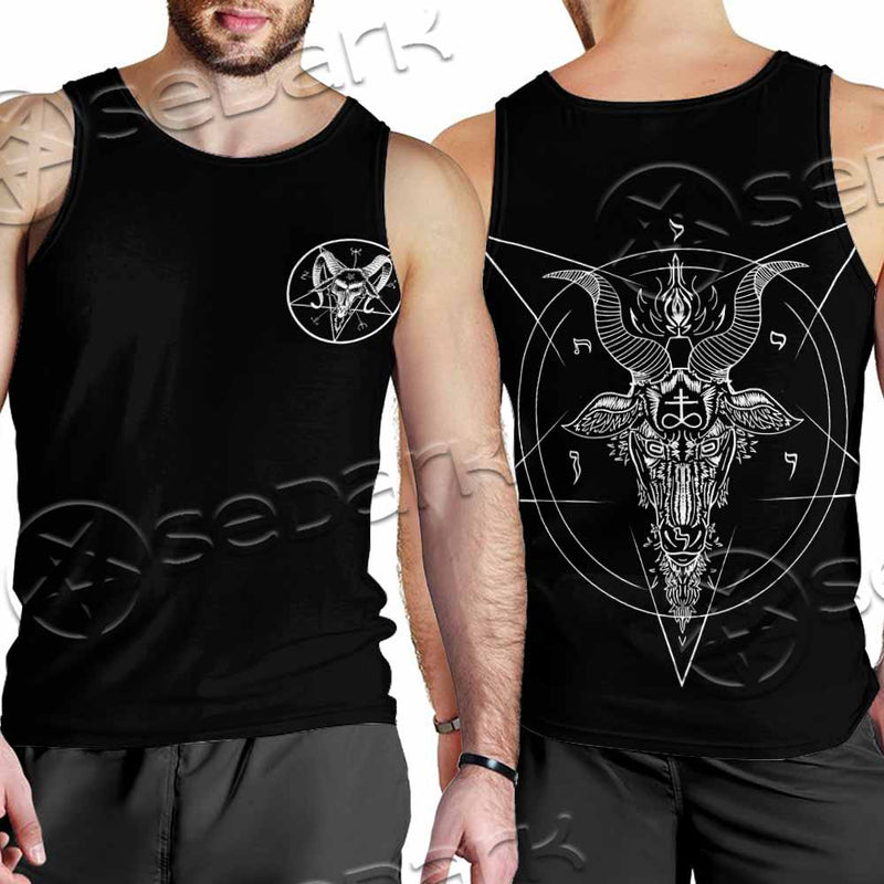 Leviathan Pentagram SED-1159 Men Tank-tops