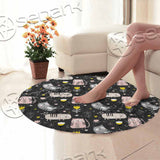 Botanical Funny Cat And Tree SED-1163 Round Carpet