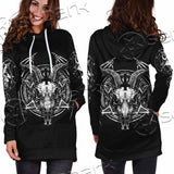 Satanic Horrordelic Dark SED-1165 Hoodie Dress