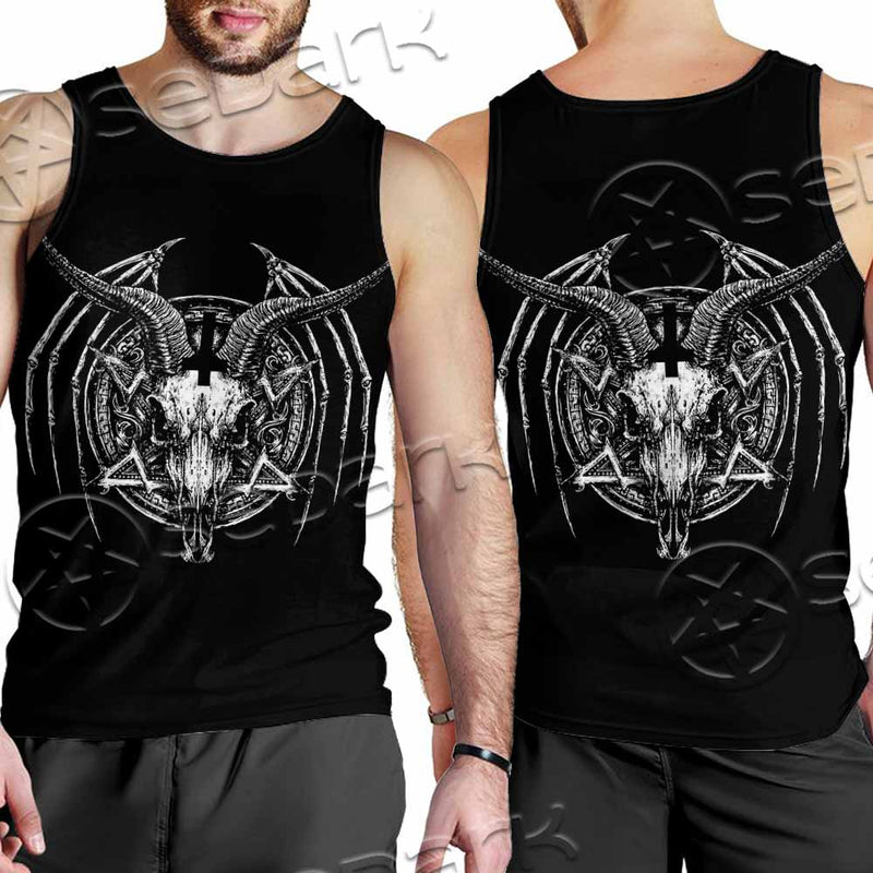 Satanic Horrordelic Dark SED-1165 Men Tank-tops