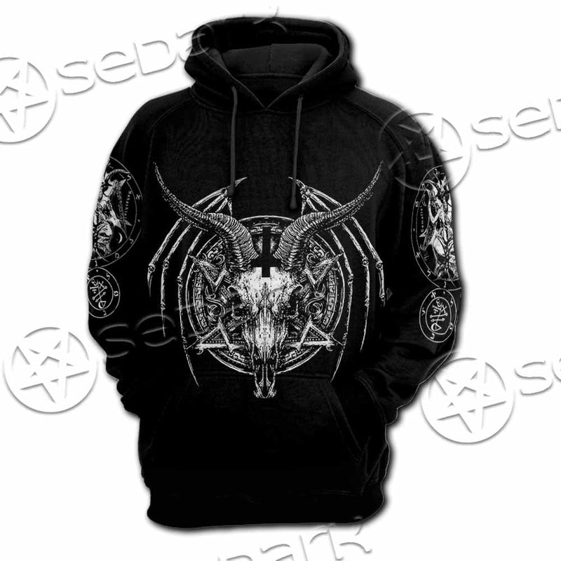 Satanic Horrordelic Dark SED-1165 Hoodie & Zip Hoodie Raglan