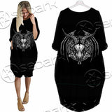 Satanic Horrordelic Dark SED-1165 Batwing Pocket Dress