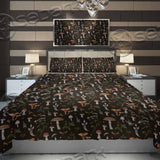 Autumn Seamless Pattern With Mushrooms SED-1169 Bed set