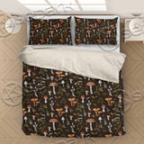 Autumn Seamless Pattern With Mushrooms SED-1169 Bed set