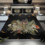 Dragonfly With Fern Mushrooms Amanita Botanical SED-1170 Bed set