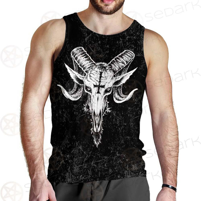 Satanic Goat Head SED-238A Men Tank-tops