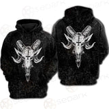 Satanic Goat Head SED-238A Hoodie & Zip Hoodie Raglan