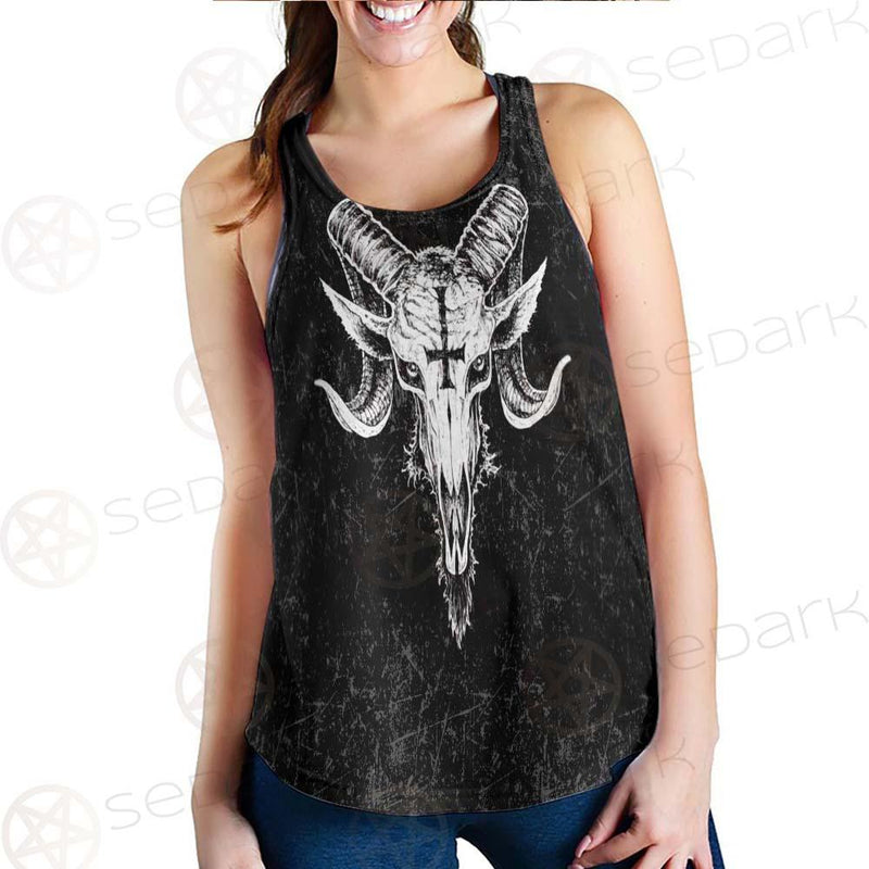 Satanic Goat Head SED-238A Women Tank Top