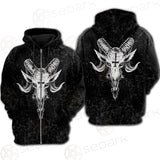 Satanic Goat Head SED-238A Hoodie & Zip Hoodie Raglan