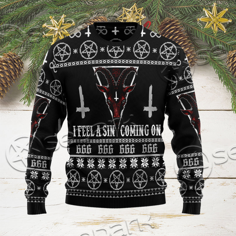I Feel A Sin Coming On 666 SED-1117-04 Woolen Sweater