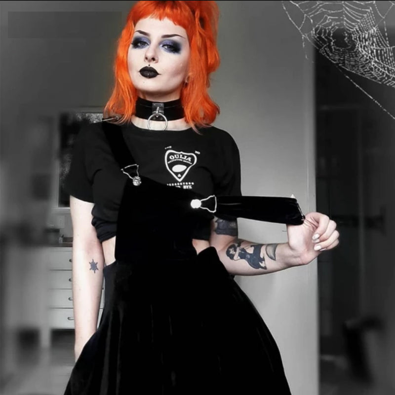 Solid Black Rivet Dress