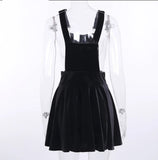 Solid Black Rivet Dress