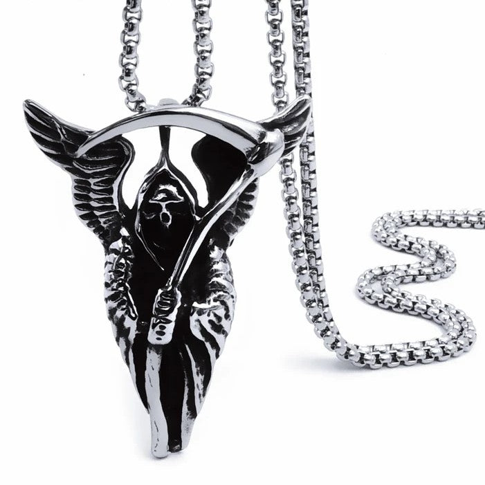 Necklace Pendant Reaper Stainless Steel
