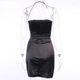 Gothic Sexy Dress Strap Bandage Backless