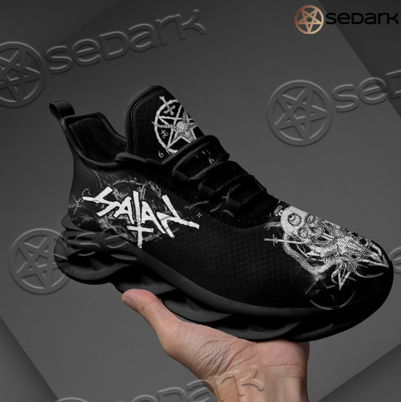 Satanic 666 Sneaker - Satan Skull Pentagram Goat Head