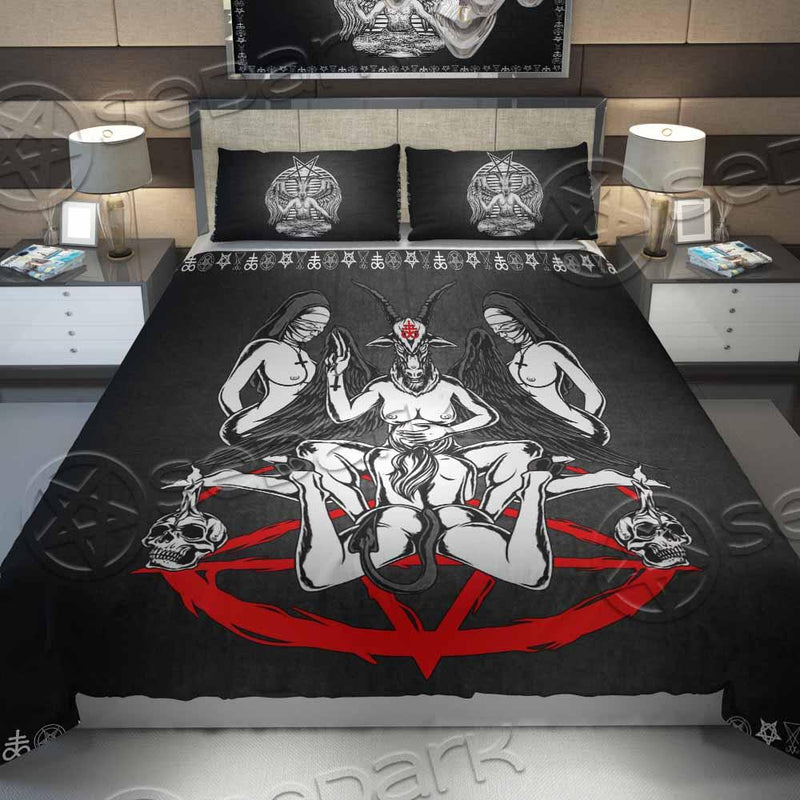 Baphomet Nun Pentagram Bed set