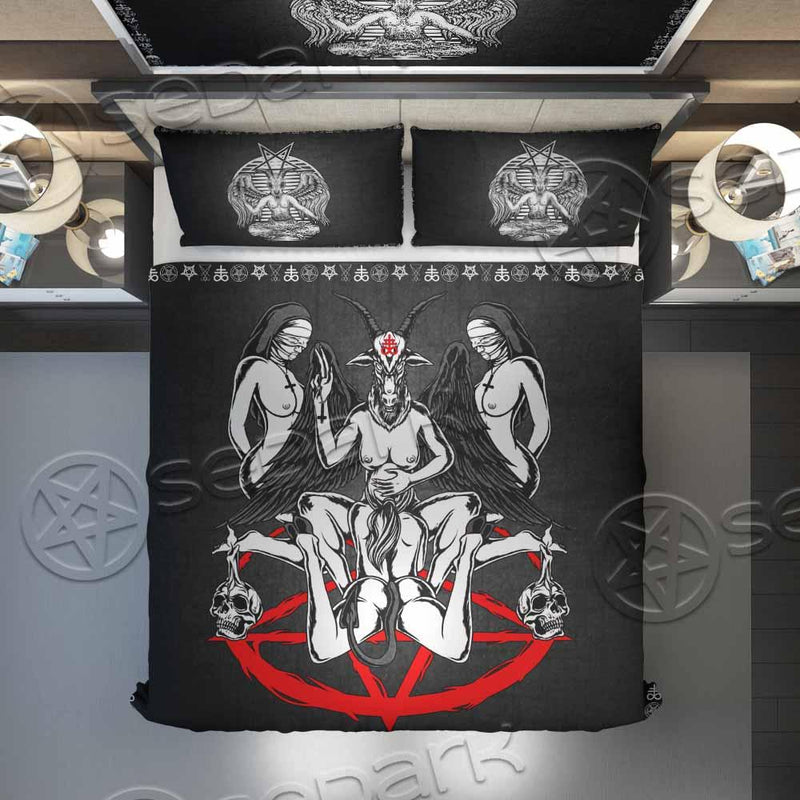 Baphomet Nun Pentagram Bed set