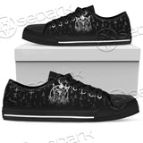 Baphomet Pentagram Unisex Canvas Shoes Low Top