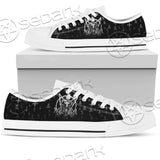 Baphomet Pentagram Unisex Canvas Shoes Low Top