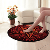 Satanic Tribal Round Carpet