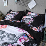 Skull Tiger Quilt Doona Bed set