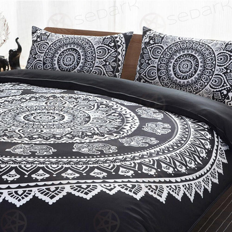 Gothic Elephant Quilt Doona Bed set