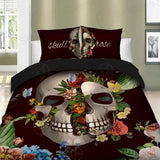 Skull Flower Bed Set