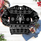 Satanic 666 Witchcraft SED-1115-1 Woolen Sweater