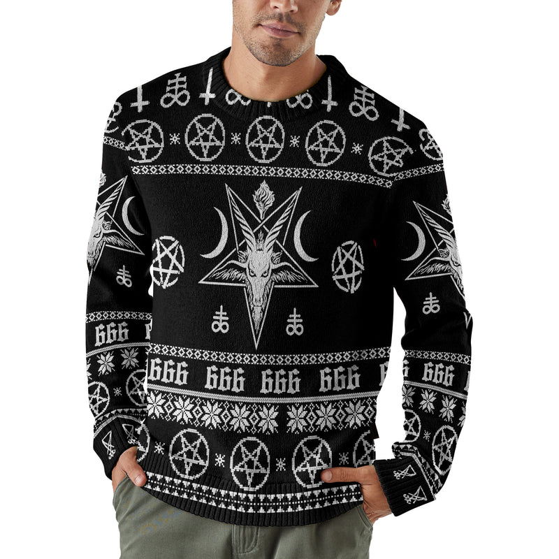 Satanic 666 Witchcraft SED-1115-1 Woolen Sweater